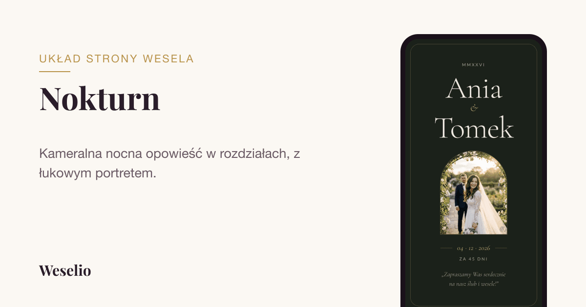 Butelkowa zieleń i złoto na weselu: zaproszenia, sala i strona gości