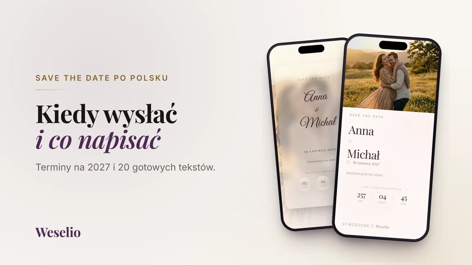 Save the date po polsku: co to jest, kiedy wysłać i co napisać