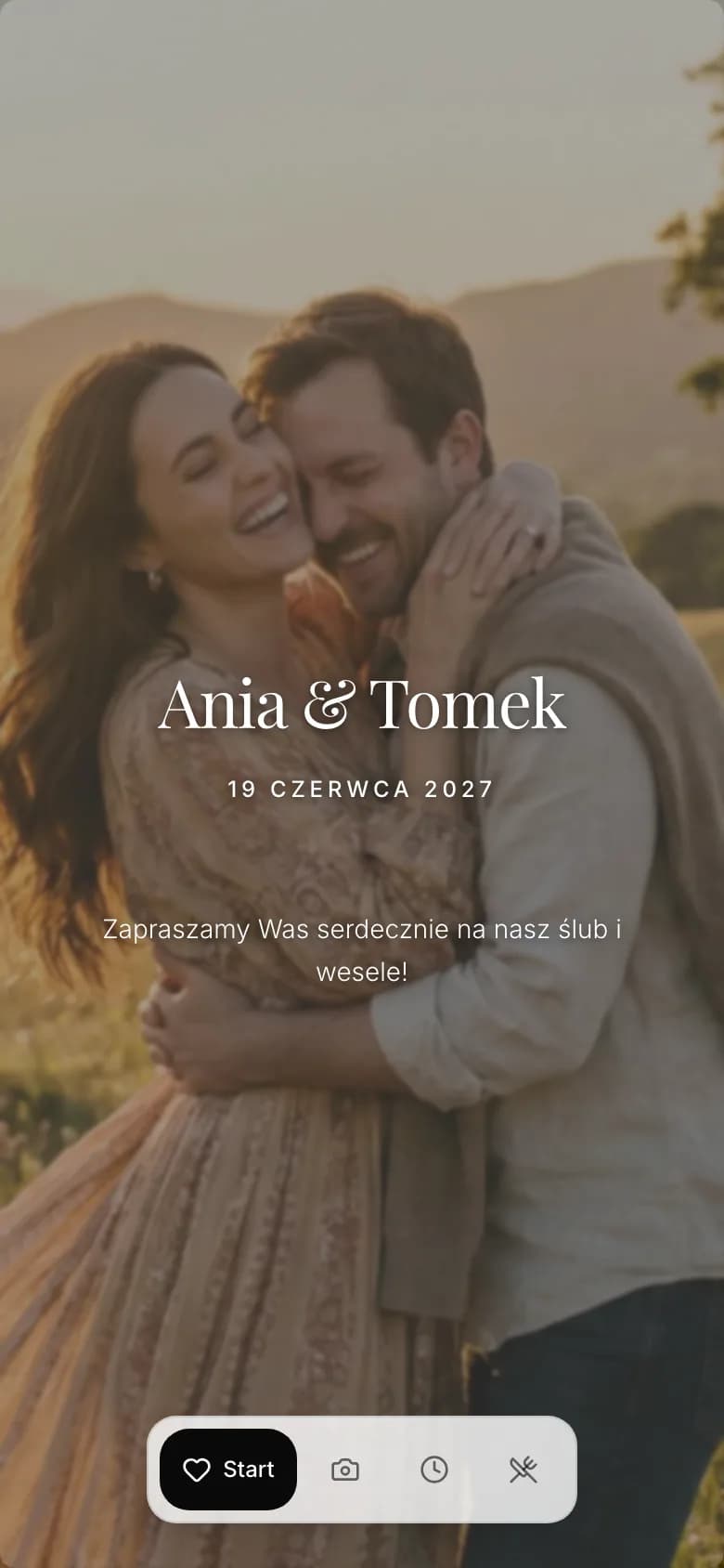 Układ Elegancja na ekranie telefonu