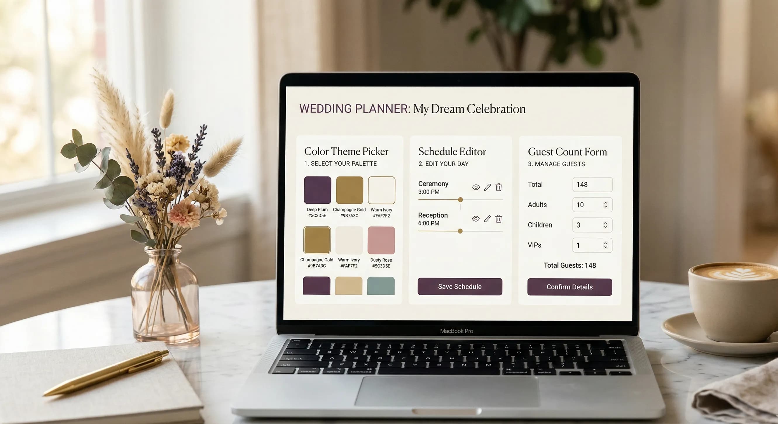 Konfiguracja aplikacji weselnej w kreatorze Weselio